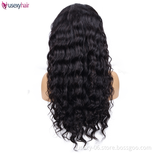 100% Unprocessed Loose Wave Raw Indian Cuticle Aligned Virgin Lace Front Human Hair Wigs